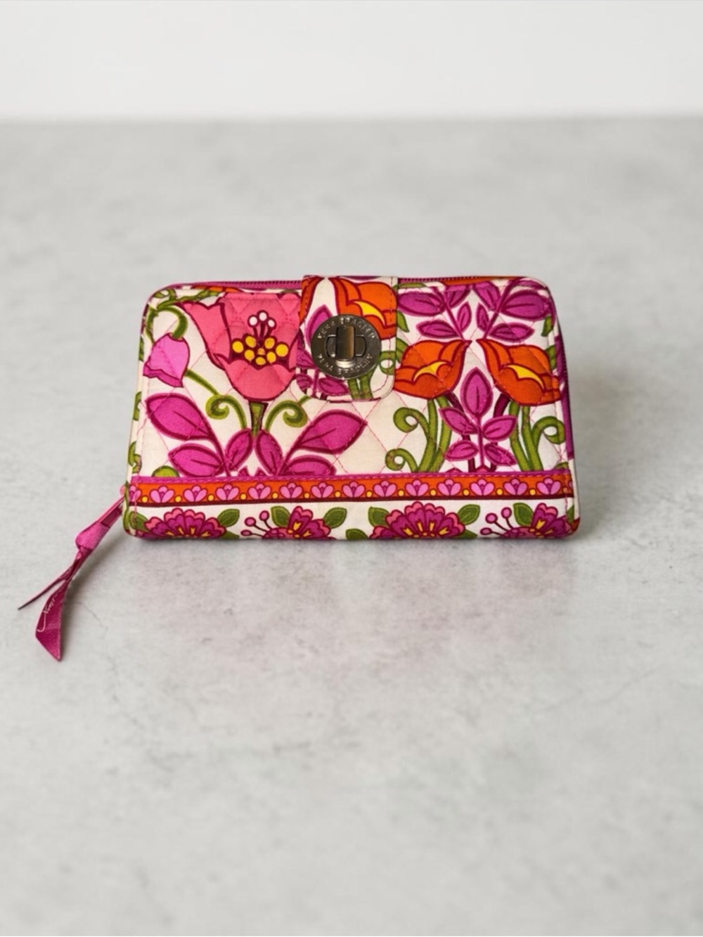 Vera Bradley Turnlock Wallet in Lilli Bell